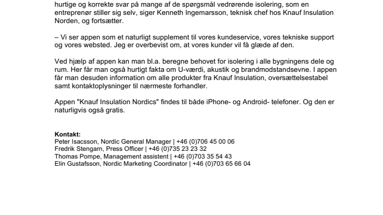 Ny app guider dig til den rette isolering