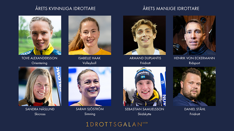 Nominerade till Idrottsgalan 2024