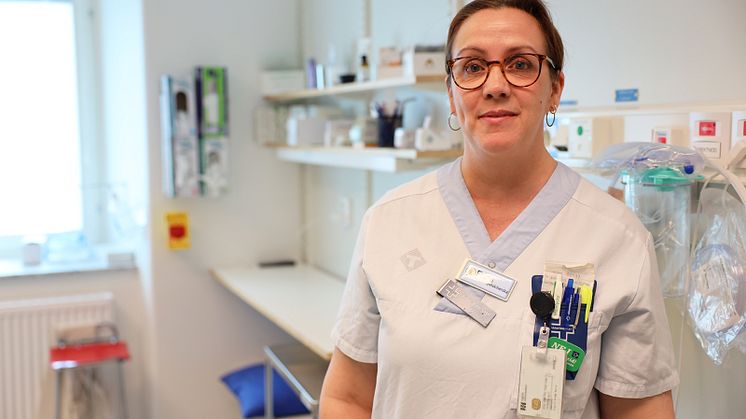 Frida Idenfors  kontaktsjuksköterska och processledare för hudmelanom