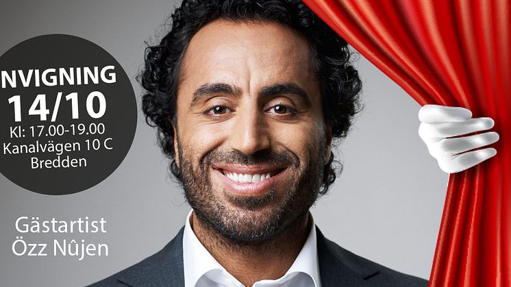 Väsby Promotion inviger sin nya möteslokal med Özz Nûjen som gästartist