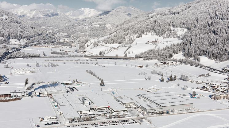 The ATOMIC headquarters and ski factory in Altenmarkt, Austria