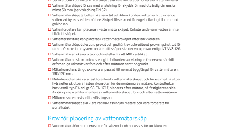 Samordning avgörande vid modern branschstandard för installation av vattenmätare