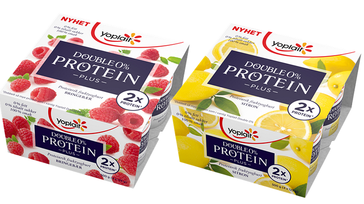 Nyhet: Yoplait Double 0 % Protein Plus 