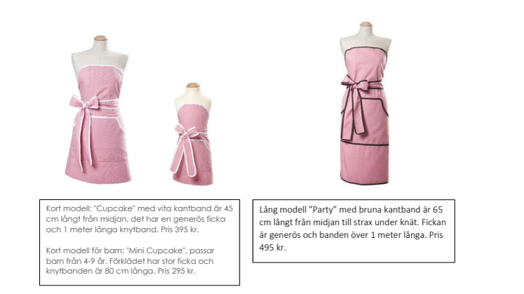 Festfina förkläden i ny nyans