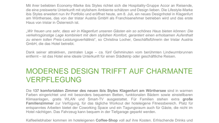 ibis Styles Klagenfurt