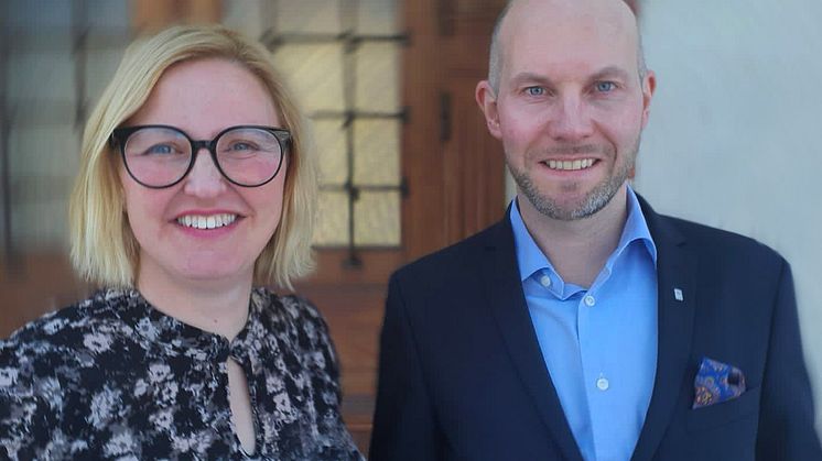 Carina Sammeli, kommunstyrelsens ordförande i Luleå (S) och Claes Nordmark, kommunstyrelsens ordförande Boden (S).