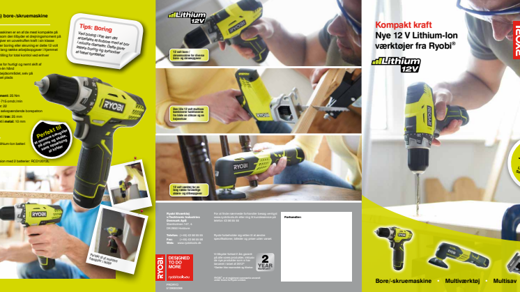 Ryobi 12 volt brochure