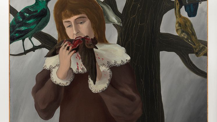 René Magritte (1898–1967) Pleasure, 1927 Oil on canvas, 73.5 × 98 cm Kunstsammlung Nordrhein-Westfalen, Düsseldorf, 1092 Photo: © bpk-Bildagentur/Stiftung Kunstsammlung Nordrhein-Westfalen/Walter Klein; © René Magritte/BONO 2022