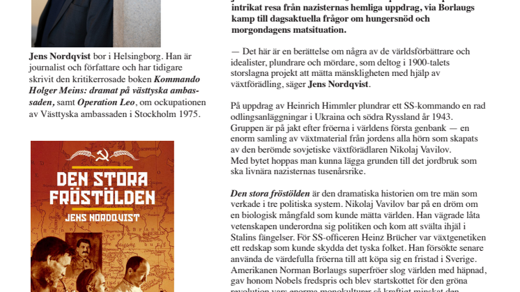 Ny och högaktuell bok om kampen mot svält