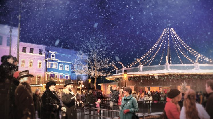 Körsång i Hamnområdet varje dag under Jul på Liseberg