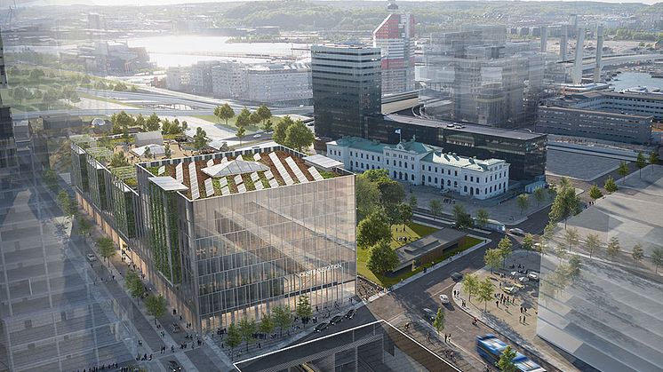 Visionsbild över Västlänkens station Centralen. Visionsbild: ZynkaVisual