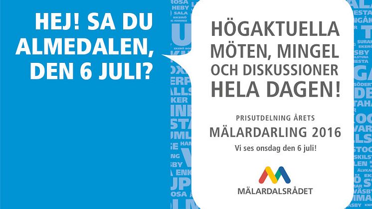 Mälardalsrådet i Almedalen den 6 juli 