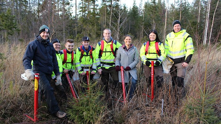 Kronprinsessan Victoria tillsammans med SG/SödraViken och Stora Enso