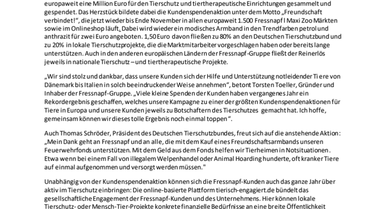 Freundschaft verbindet: Mit modischem Armband zum Botschafter für den Tierschutz werden