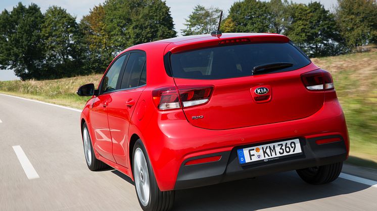 Nya Kia Rio exteriör dynamisk bak