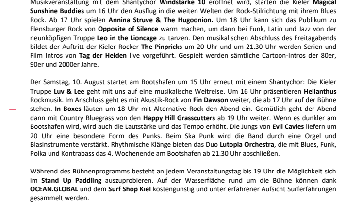 Das vierte Wochenende des Bootshafensommers
