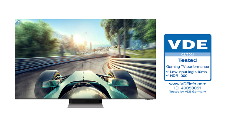 Samsung Neo QLED får bransjens første  «Gaming TV Performance»-sertifisering