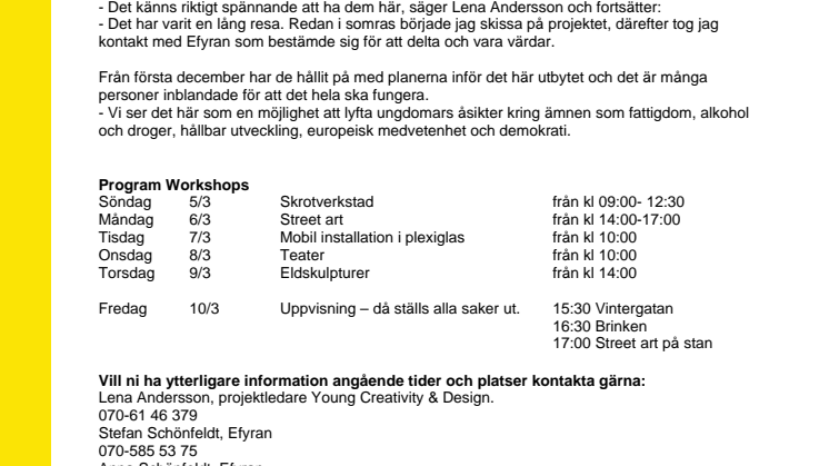 Europeisk kreativitet och design förenas i Skellefteå