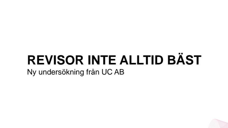 Revisor inte alltid bäst - ppt-bilder