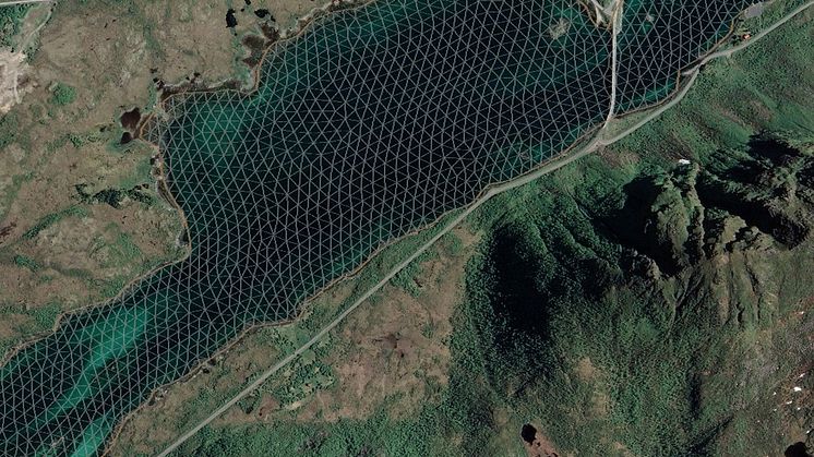 FVCOM grid på Google Earth kart