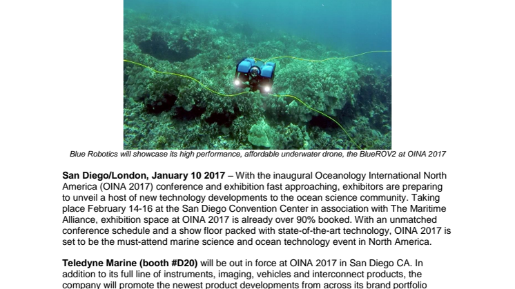 OINA 2017: Exhibitors Gear Up to Bring New ‘BlueTech’ to San Diego