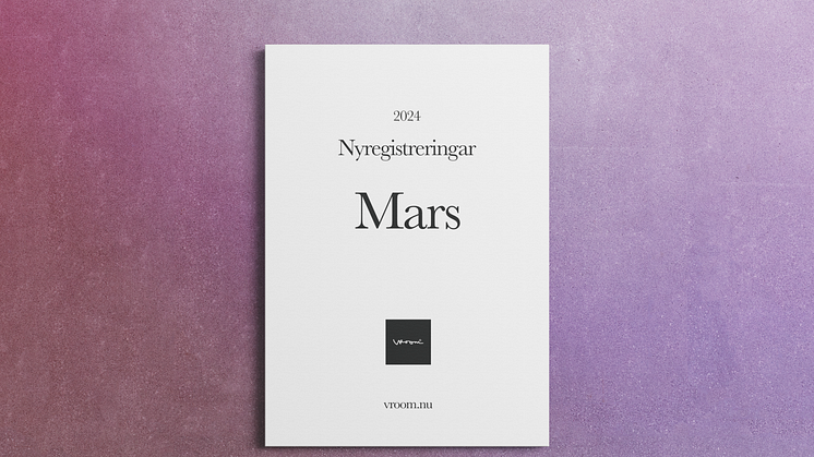 Nyregistreringar mars 2024