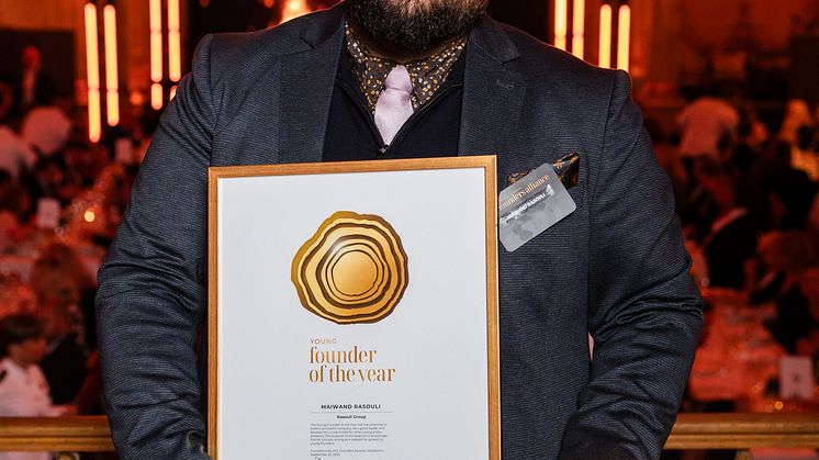 In recognition of his efforts to secure sustainable growth for future generations, Maiwand Rasouli, founder of the Rasouli Group, was awarded the Gold winner as the Young Founder of the Year at the Founders Awards Gala on September 20, 2023. 