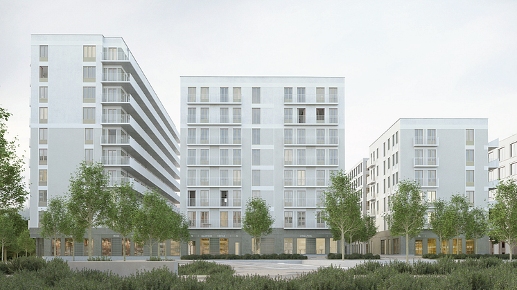 Praktikertjänst planerar att starta en ny vårdcentral i Rosendal, södra Uppsala. Ett område som byggs av Wallenstam. Foto: Wallenstam