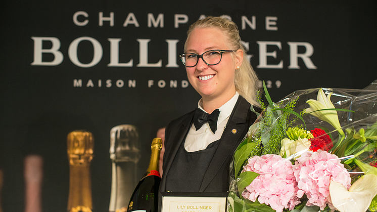 Förra årets vinnare, Emma Ziemann, sommelier på Upper House Dining i Göteborg