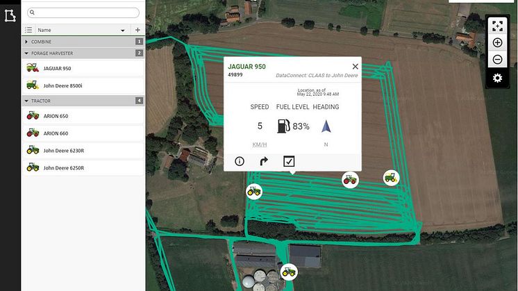 CLAAS JAGUAR i Operations Center
