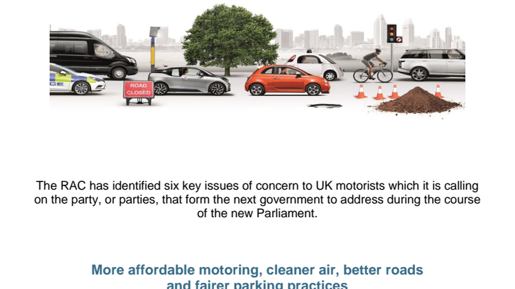 The RAC 2017 Motoring Manifesto