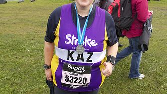 Staffordshire resident tackles Great North Run for stroke