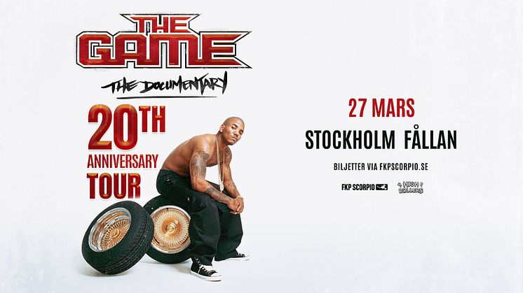 Legendariske rapparen The Game kommer till Sverige i mars 2025