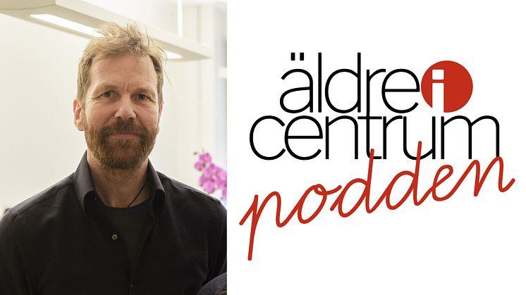 Jonas Nilsson, programledare för podden och chefredaktör för tidningen Äldre i Centrum.