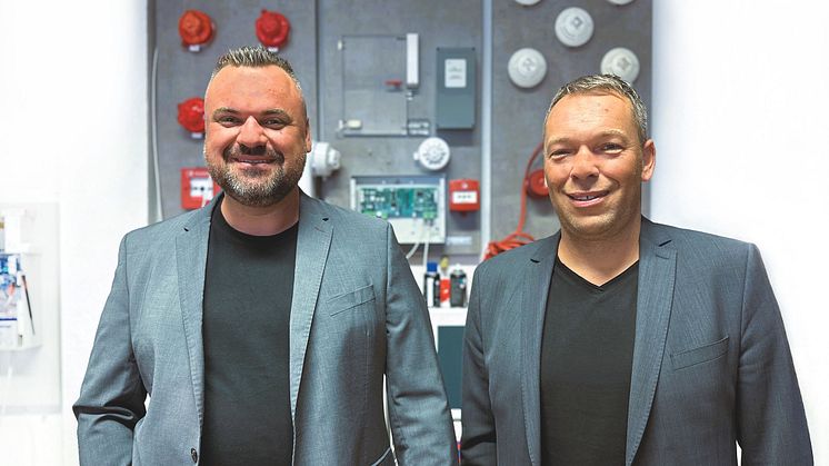 Heckermann-Geschäftsführer Till Niesmann (links) mit Prokurist Benjamin Müller (Copyright: LIEBLANG Gruppe)