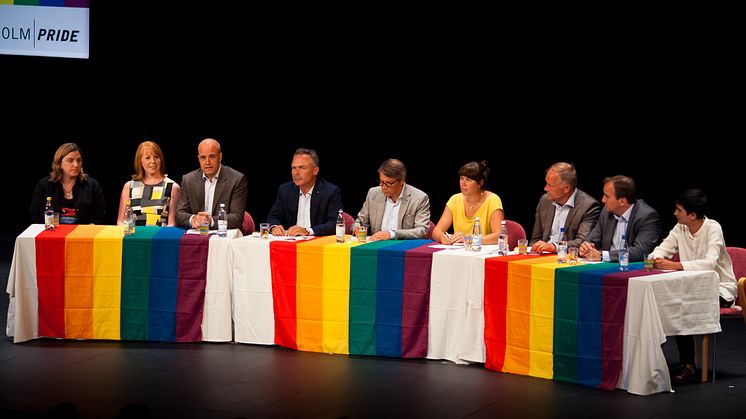 Partiledardebatt sista dagen på Pride House