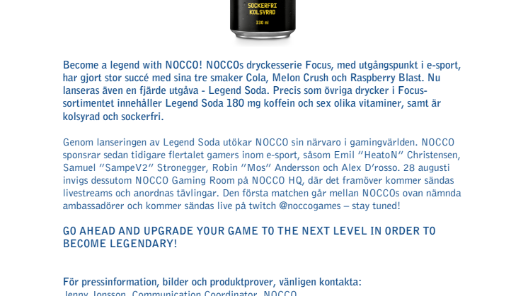 The new update from NOCCO is here!