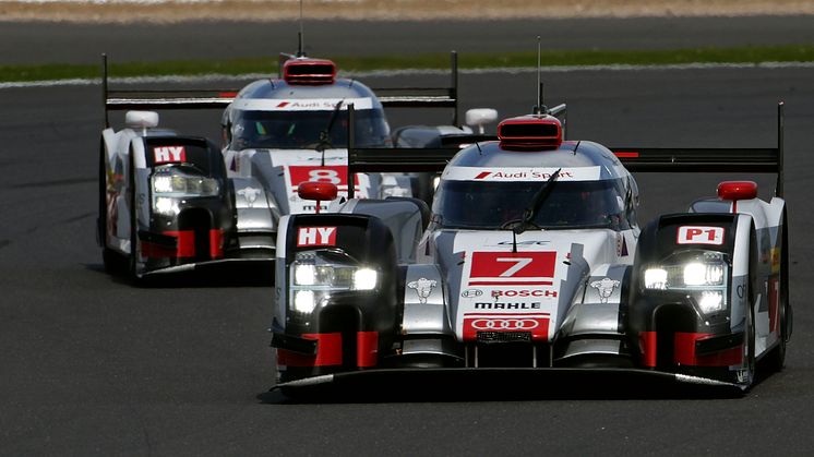 Audi #7 og #8 at Silverstone