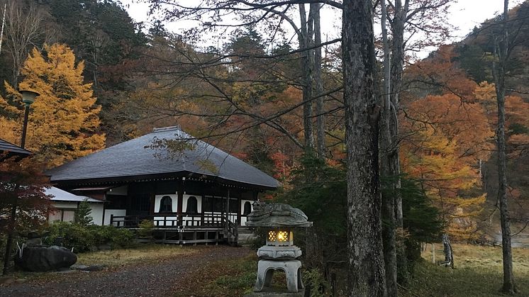 Onsenji Temple in Fall