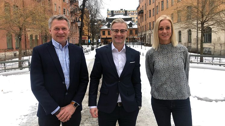 Kolbjørn Hembre, Aksel Eckbo och Magdalena Andersson började i Entelios 1 februari