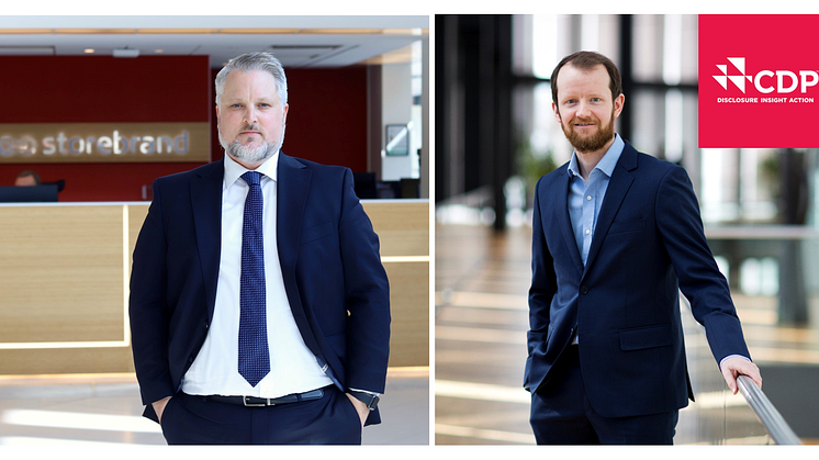 Porteføljeforvalter Philip Ripman og Henrik Wold Nilsen. Foto: Storebrand