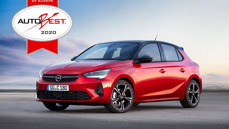 Den nye Corsa vinder hovedprisen ved AutoBest 2020
