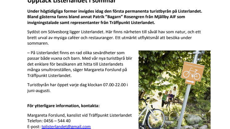 Upptäck Listerlandet i sommar  