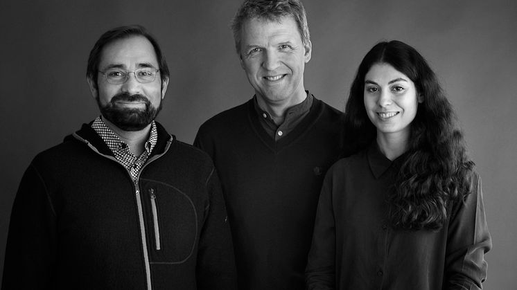 Sébastien Corbari, Mikael Uppling och Meryem Gülenay. Foto: Karin Björkquist.