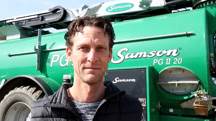 Fredrik Nilsson är ny produktchef för SAMSON. Foto: Swedish Agro Machinery