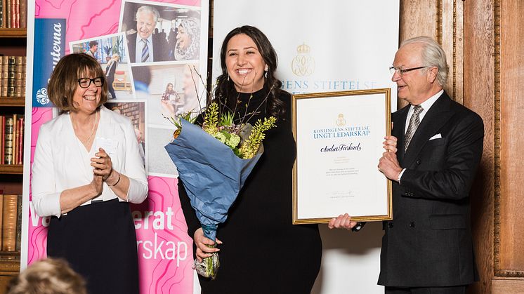 Andra Farhad, grundare Börjshajen, Kompassrosstipendiat 2017. Foto: Stiftelsen Ungt Ledarskap/Magnus Fröderberg