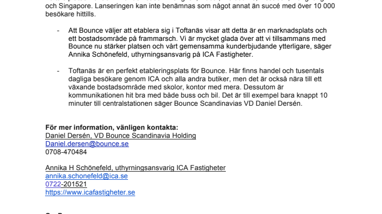 Bounce Trampoline Parks öppnar i Malmö