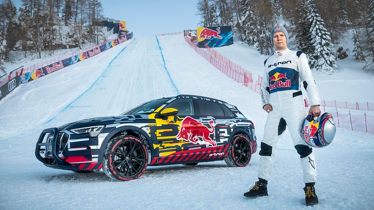 Audi e-tron på styrtløbsløjpe