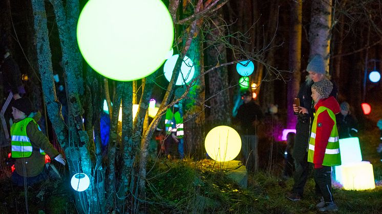 Ljusfest vid vattentornet