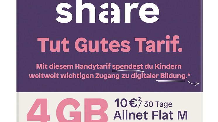 Mobile Blister Rewe "share Tut Gutes Tarif" M